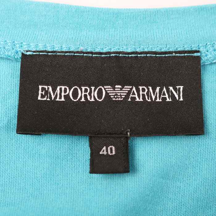 エンポリオ・アルマーニ 半袖Ｔシャツ トップス ノースリーブ レディース 40サイズ ブルー Emporio Armani 【中古】｜Emporio  Armani｜店舗買取｜トップス＞Tシャツ/カットソー｜USEDのアパレル通販サイト - SMASELL（スマセル）