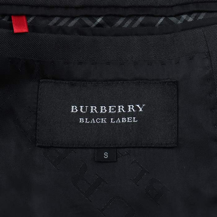 バーバリーブラックレーベル テーラードジャケット アウター スーツ ウール混 メンズ Sサイズ ブラック BURBERRY BLACK LABEL  【中古】｜BURBERRY BLACK LABEL｜店舗買取｜ジャケット/アウター＞その他アウター｜USEDのアパレル通販サイト -  SMASELL（スマセル）