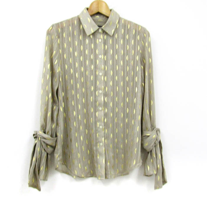 BANANA REPUBLIC 刺繍入り長袖トップス L レース