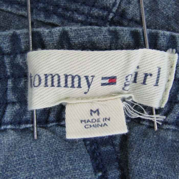 トミー サロペット デニムパンツ ショートパンツ レディース Mサイズ ブルー TOMMY 【中古】｜TOMMY｜店舗買取｜オールインワン＞サロペット/ オーバーオール｜USEDのアパレル通販サイト - SMASELL（スマセル）