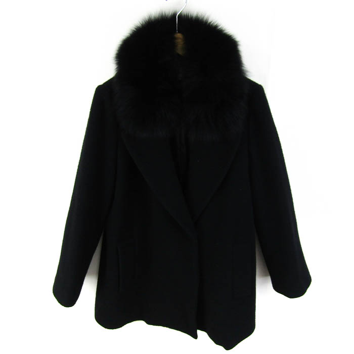 フレイアイディー ウールコート フォックスファー アウター レディース