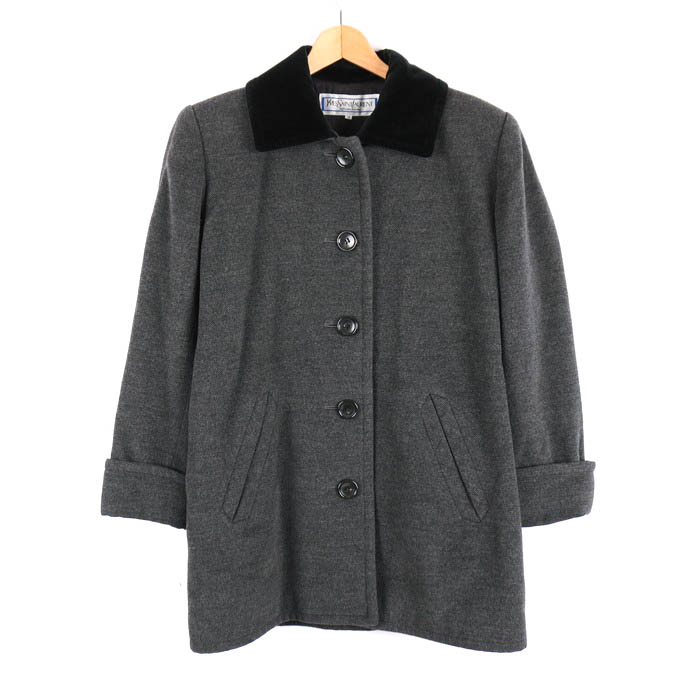 Yves Saint Laurent イヴサンローラン スタンドカラー コート 【公式通販】