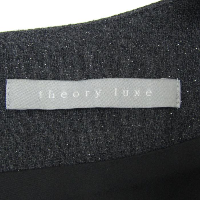 セオリーリュクス ワンピース 半袖 ラメ トップス レディース 38サイズ グレー系 theory luxe 【中古】｜theory luxe ｜店舗買取｜ワンピース/ドレス＞ワンピース｜USEDのアパレル通販サイト - SMASELL（スマセル）