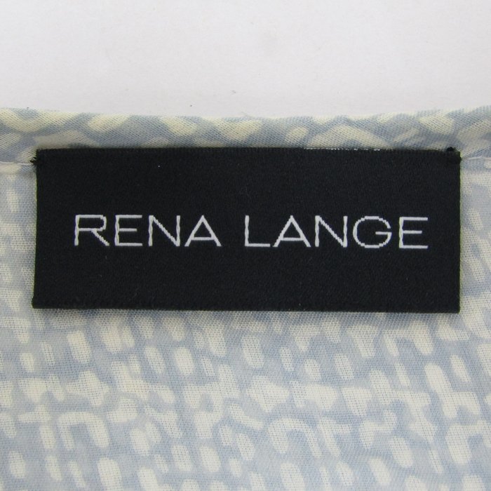 レナランゲ ノーカラーブラウス シャツ 長袖 大きいサイズ トップス  