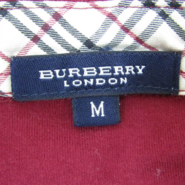 バーバリーロンドン 長袖シャツ ノバチェック ホースマーク トップス レディース Mサイズ ワインレッド BURBERRY LONDON  【中古】｜BURBERRY LONDON｜店舗買取｜トップス＞Tシャツ/カットソー｜USEDのアパレル通販サイト - SMASELL（スマセル）