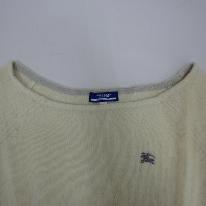 【極美品】BURBERRY BLUE LABEL ウール ニット 38 バーバリーブルーレーベル 【38 M】極美品 ウールニット