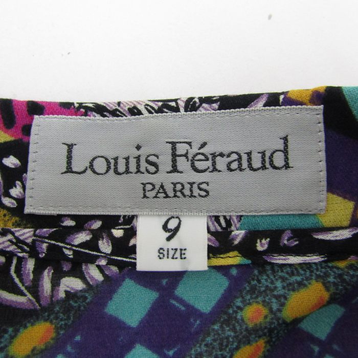 ルイフェロー 半袖シャツ 総柄 トップス レディース 9サイズ ブラック×イエロー×ピンク Louis Feraud 【中古】｜Louis Feraud｜店舗買取｜トップス＞Tシャツ/カットソー｜USEDのアパレル通販サイト  - SMASELL（スマセル）