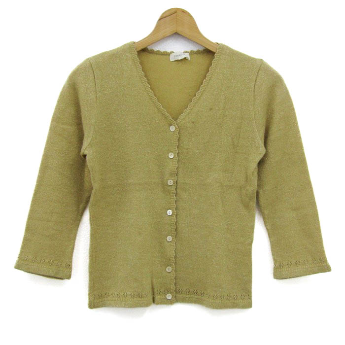 MARGON マルゴン カーディガン 長袖 美味しゅう ウール混 イタリア製  