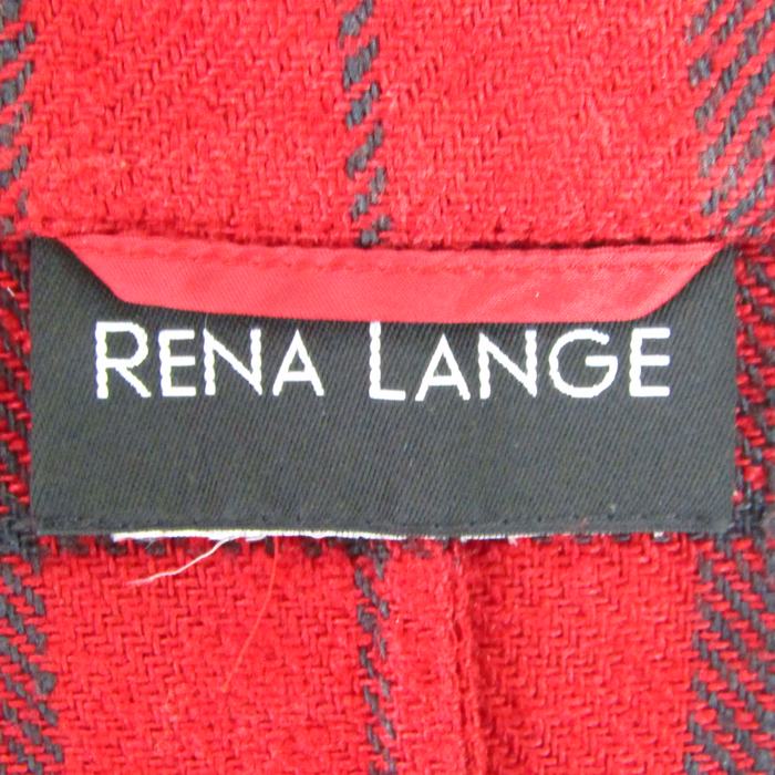 レナランゲ テーラードジャケット タータンチェック アウター レディース 40サイズ レッド×ブラック RENA LANGE 【中古】｜RENA  LANGE｜店舗買取｜ジャケット/アウター＞その他アウター｜USEDのアパレル通販サイト - SMASELL（スマセル）