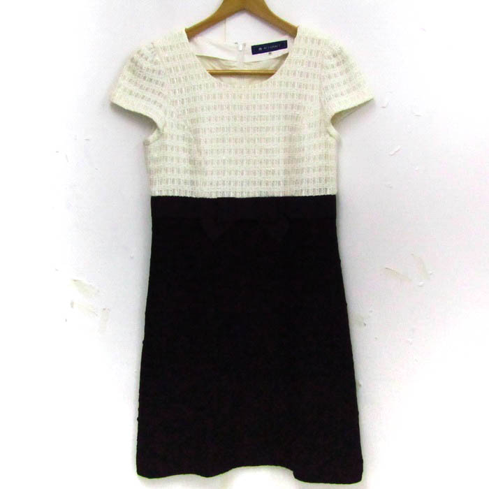 エムズグレイシー 切替ワンピース 半袖 ドレス トップス レディース 40  