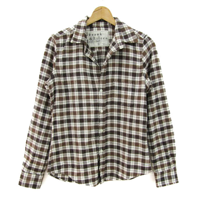 フランクアンドアイリーン 長袖シャツ トップス チェック柄 ロン  