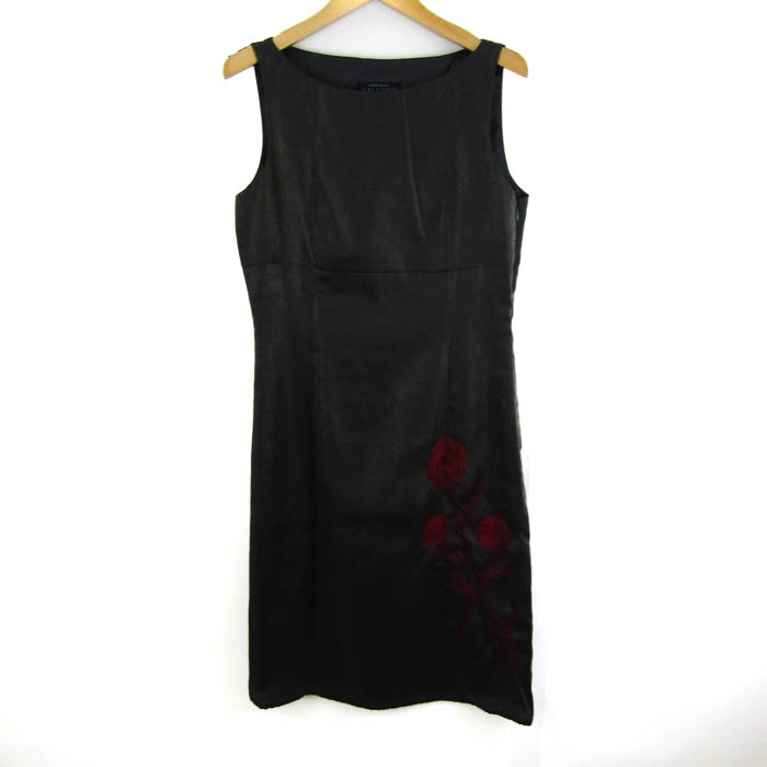 【美品】トゥモローランドコレクション ノースリーブシャツワンピース ベージュ トゥモローランドコレクション ノースリーブシャツワンピース