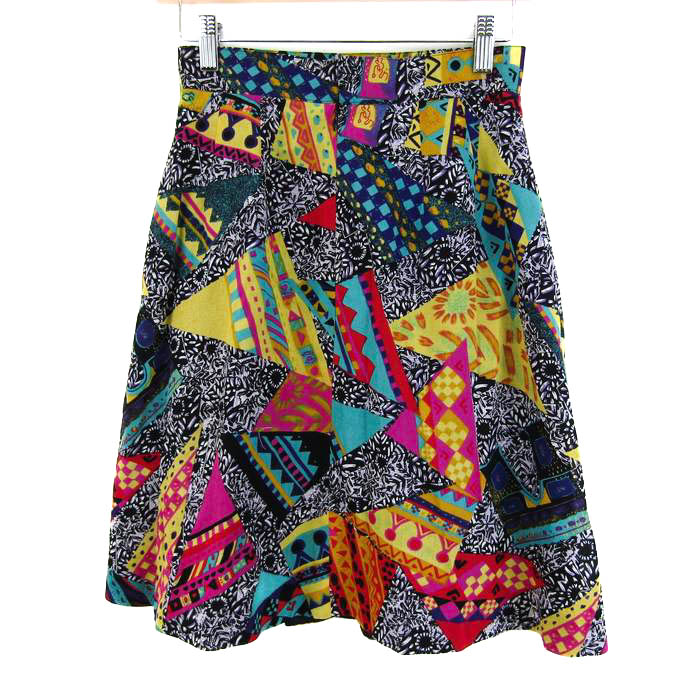 ルイフェロースカート確認画像 ルイフェロー スカート ボトムス フレア 総柄 レディース 9