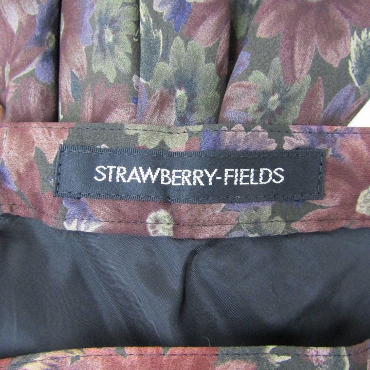 【新品 タグ付き】ストロベリーフィールズ ピエモンテスカート M レース STRAWBERRY-FIELDS（ストロベリーフィールズ）｜刺繍ギャザー