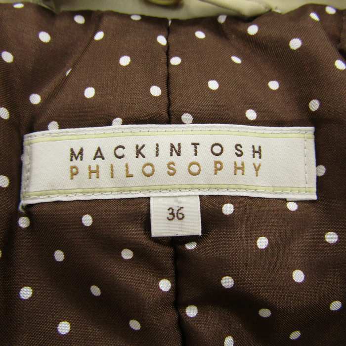 MACKINTOSH PHILOSOPHY トレンチコート 裏地総柄　ベージュ MACKINTOSH PHILOSOPHY（ﾏｯｷﾝﾄｯｼｭ ﾌｨﾛｿﾌｨｰ）の「【WEB&一部店舗