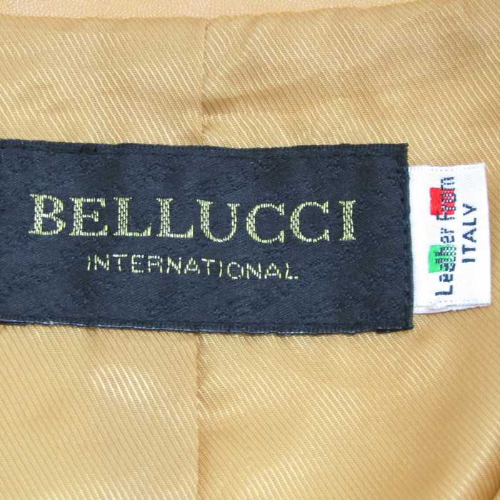 ベルッチ レザージャケット イタリア製ラム革使用 ラムスキン アウター 