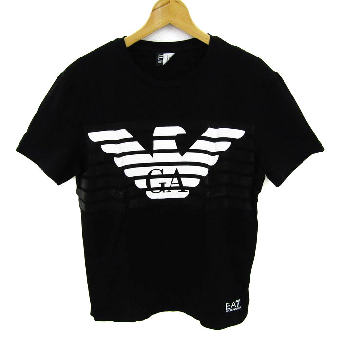 エンポリオ・アルマーニ 半袖Tシャツ トップス ロゴT EA7 メンズ L 