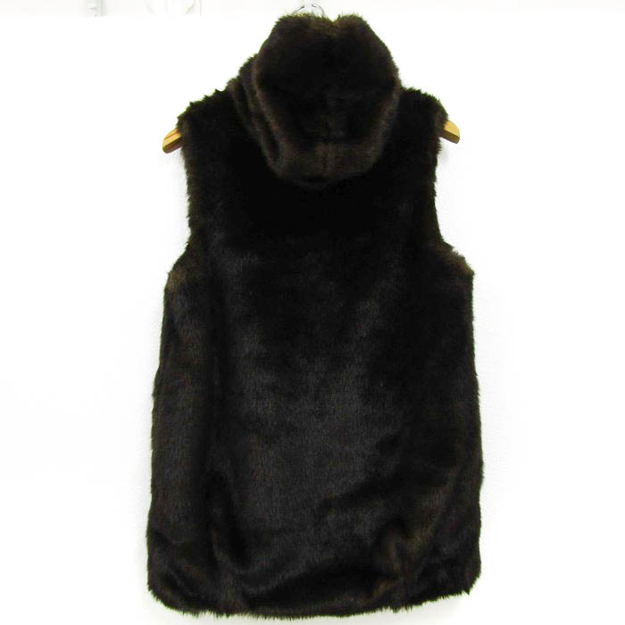 フード付き ファーのジレ ベスト DAMAチュニック ダーマコレクション