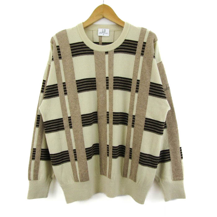 美品✨ dunhill ダンヒルスポーツ 総柄 ウール100% ニットセーター 楽天市場】【中古】 ダンヒルdunhill カシミヤ混紡Vネックニット