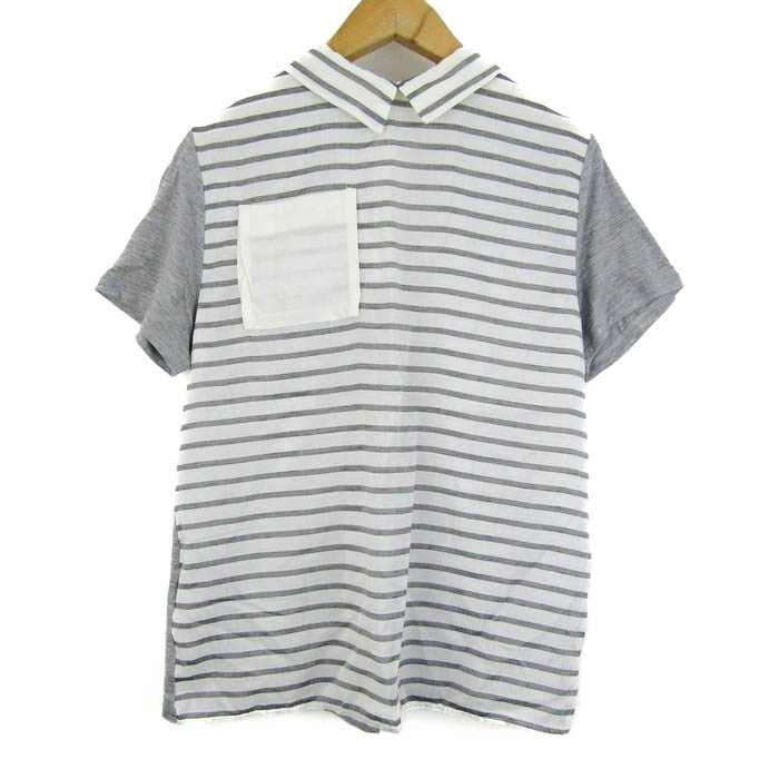 未使用 ポールスミス Untitled Stripe ポロシャツ L