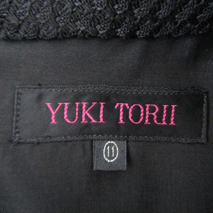 YUKI TORII 半袖ワンピース未使用　タグ付き　40 ☆美品☆【YUKI TORII】7号ユキトリイ フォーマルスーツ