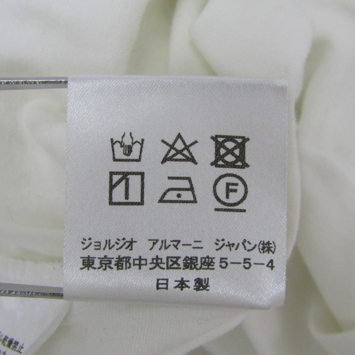 エンポリオ・アルマーニ 長袖Tシャツ Vネック ロゴ 日本製 トップス 
