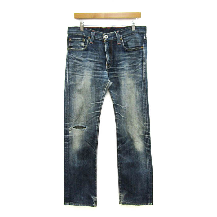 リーバイス デニムパンツ ボトムス ストレートジーンズ ダメージ