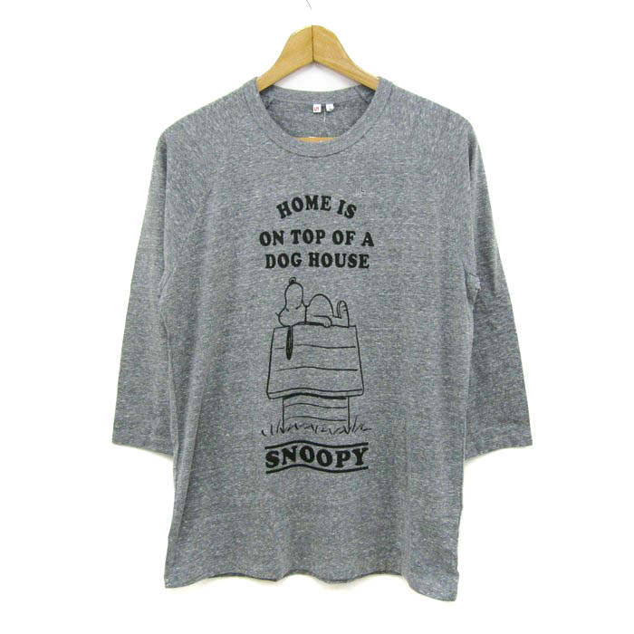 【UNIQLO ユニクロ】グレー 長袖 トップス カジュアル Tシャツ UNIQLO ユニクロ】グレー 長袖 トップス カジュアル Tシャツ