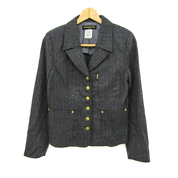 SONIA RYKIEL ストライプ テーラードジャケット SONIA RYKIEL ストライプ テーラードジャケット ソニアリキエル