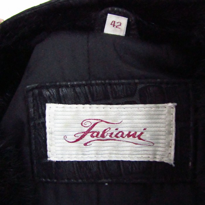 FABIANI レザー MA-1ジャケット Lサイズ
