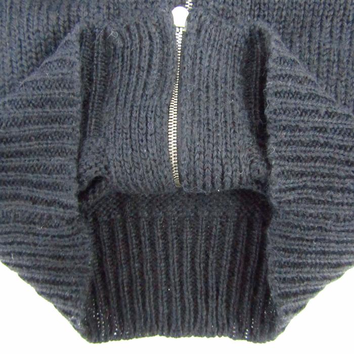 ボディドレッシングデラックス ニット ジップアップパーカー トップス レディース 38サイズ ブラック BODY DRESSING Deluxe ボディドレッシングデラックス ニット ジップアップパーカー