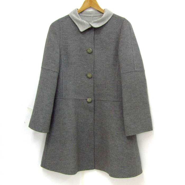 新品未使用UNIQLOウールカシミアチェスターコート　グレー　レディースL ユニクロ ウールカシミヤ チェスターコート＋ アウター