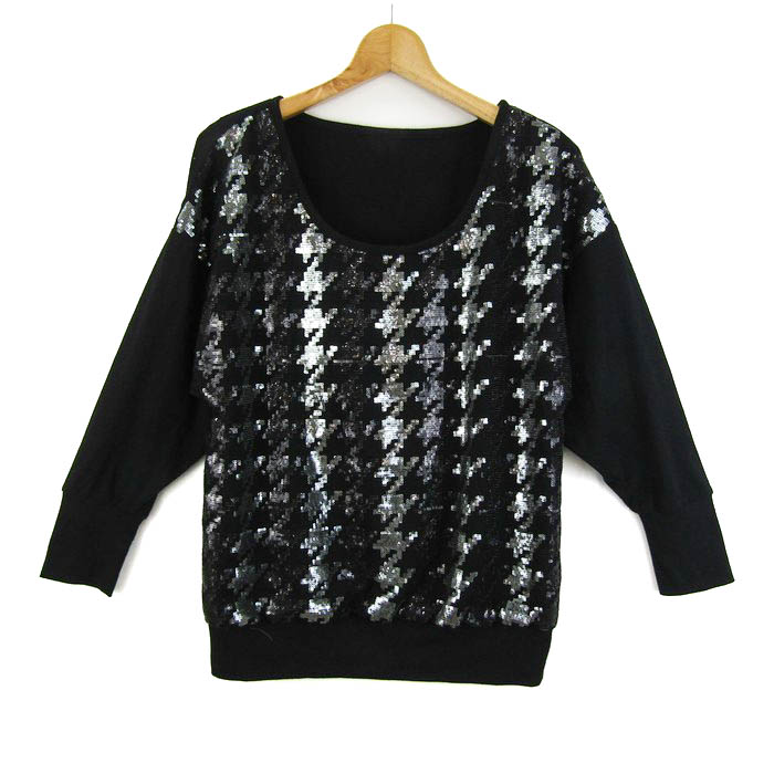 グレースコンチネンタル セーター 長袖 スパンコール トップス  