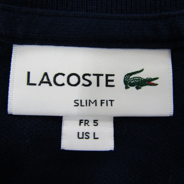 日本製 LACOSTE ラコステ ブランドロゴ ポロシャツFR 3 / US S