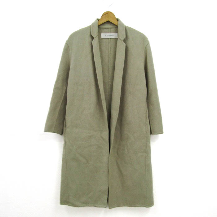 未使用】PLAIN PEOPLE シアー素材 ロングカーディガン