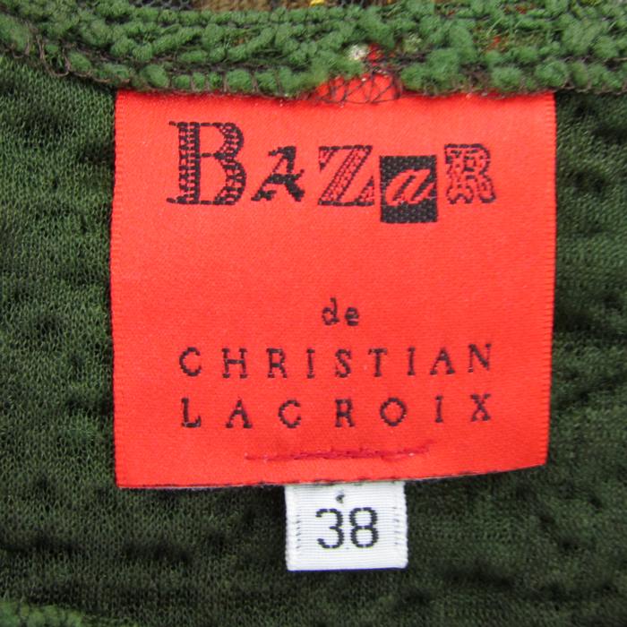 クリスチャンラクロワ ワンピース 長袖 ウール混 レース ブランド  