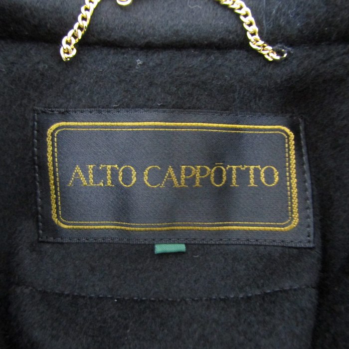 アルトカポット ステンカラーコート アウター カシミヤ100% 日本製 レディース 9ARサイズ ブラック ALTO CAPPOTTO 【中古】｜ALTO  CAPPOTTO｜店舗買取｜ジャケット/アウター＞その他アウター｜USEDのアパレル通販サイト - SMASELL（スマセル）