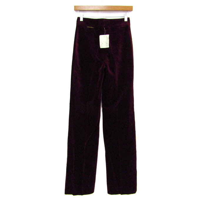 マックスマーラ ワイドクロップドパンツ ワインパープル 