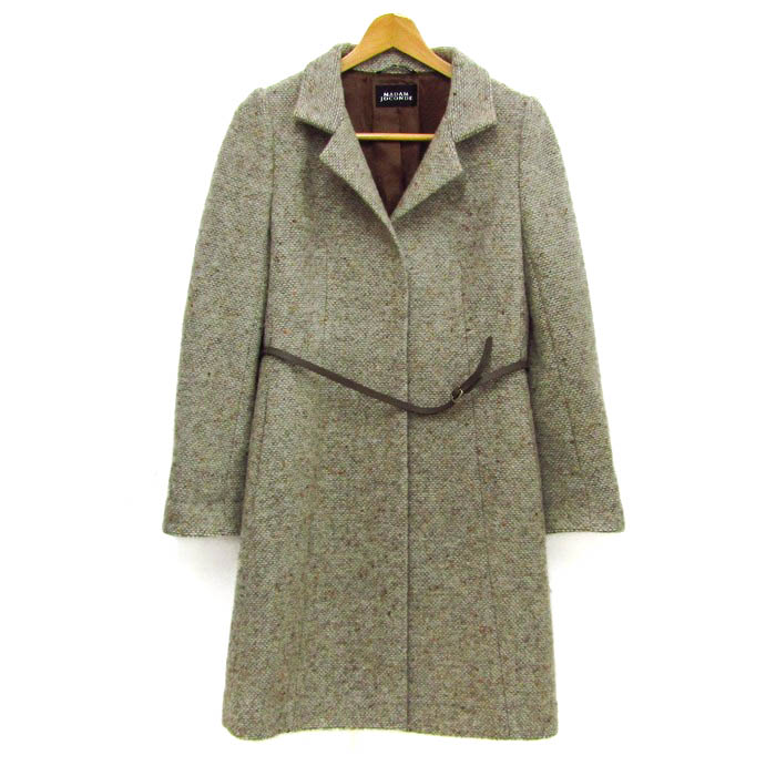 新品　マダムジョコンダ　コート マダム ジョコンダ MADAM JOCONDE リバーシブル編み 紡毛ニット