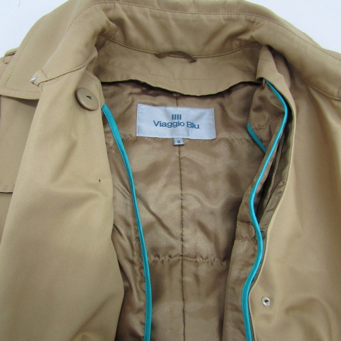 ビアッジョブルー トレンチコート アウター ライナーあり