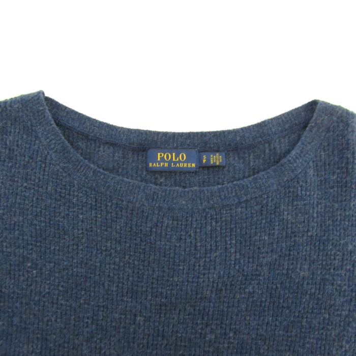 ポロ・ラルフローレン ニット セーター 長袖 ウール/カシミヤ混 トップス レディース SPサイズ ネイビー POLO RALPH LAUREN ポロ・ラルフローレン ニット セーター 長袖 ウール/カシミヤ混