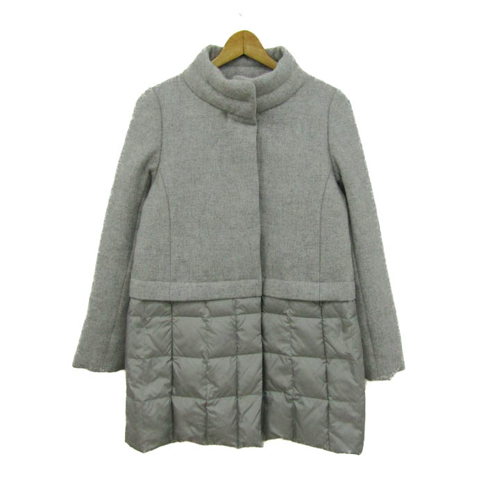 ラピーヌブランシュ ダウンジャケット ジャンパー アウター レディース 38サイズ グレー系 LAPINE BLANCHE ラピーヌブランシュ ダウンジャケット ジャンパー アウター