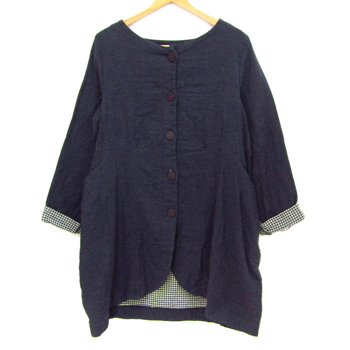 コイビトミサキ ロングカーディガン トップス ジャケット 未使用品 レディース M-Lサイズ ネイビー koibitomisaki コイビトミサキ ロングカーディガン トップス ジャケット 未使用