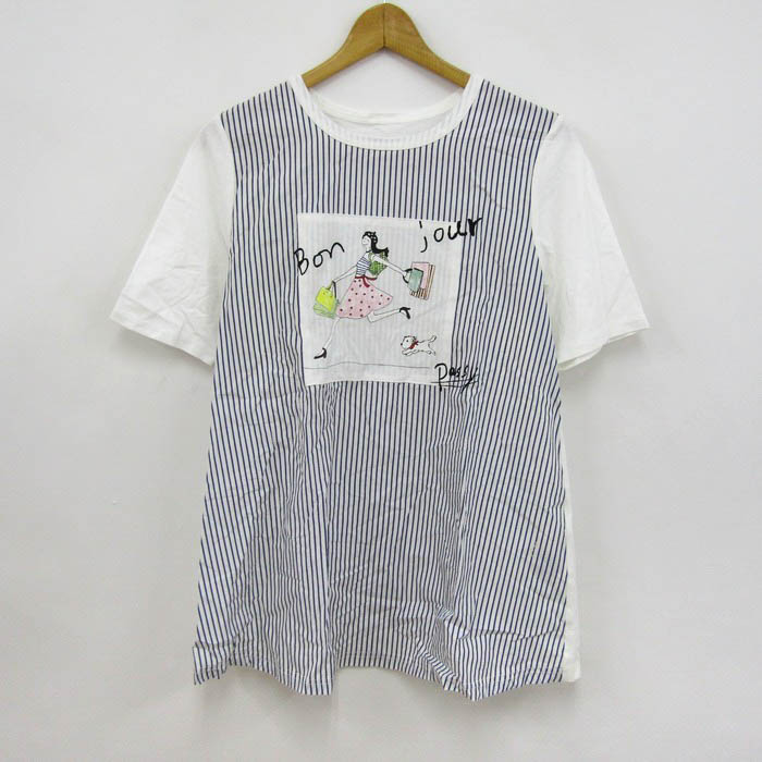 LEONARD 半袖チュニック 40 カーディガンとのアンサンブル