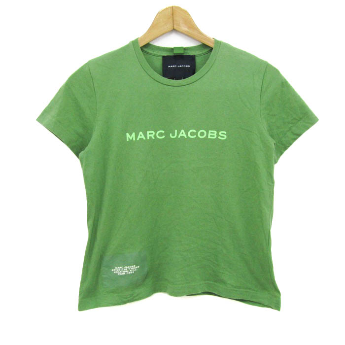 マークジェイコブス　marc by marc jacobs Tシャツ　グリーン マークジェイコブス 半袖Tシャツ トップス ロゴT コットン