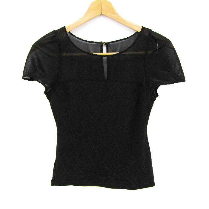【週末値下げ】Lily brown／セットトップス 黒 リリーブラウン カットソー シャツ トップス 半袖Tシャツ