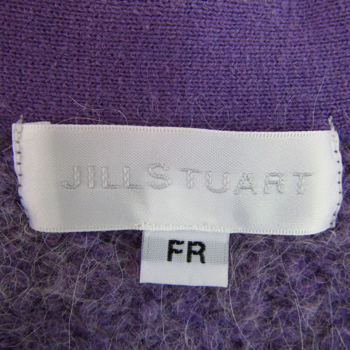 ジルスチュアート カーディガン 長袖 ウール混 トップス レディース FRサイズ パープル JILLSTUART ジルスチュアート カーディガン 長袖 ウール混 トップス