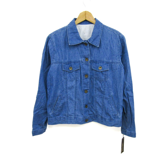 レスピーギ デニムジャケット 未使用 コットン100% ブランド アウター レディース 38サイズ ブルー系 Respighi レスピーギ デニムジャケット 未使用 コットン100% ブランド