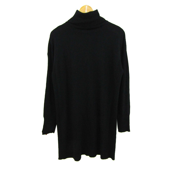 アリュメット ニット セーター 長袖 未使用 ウール/アンゴラ混 トップス 黒 レディース M-Lサイズ ブラック Allumette アリュメット ニット セーター 長袖 未使用 ウール/アンゴラ混