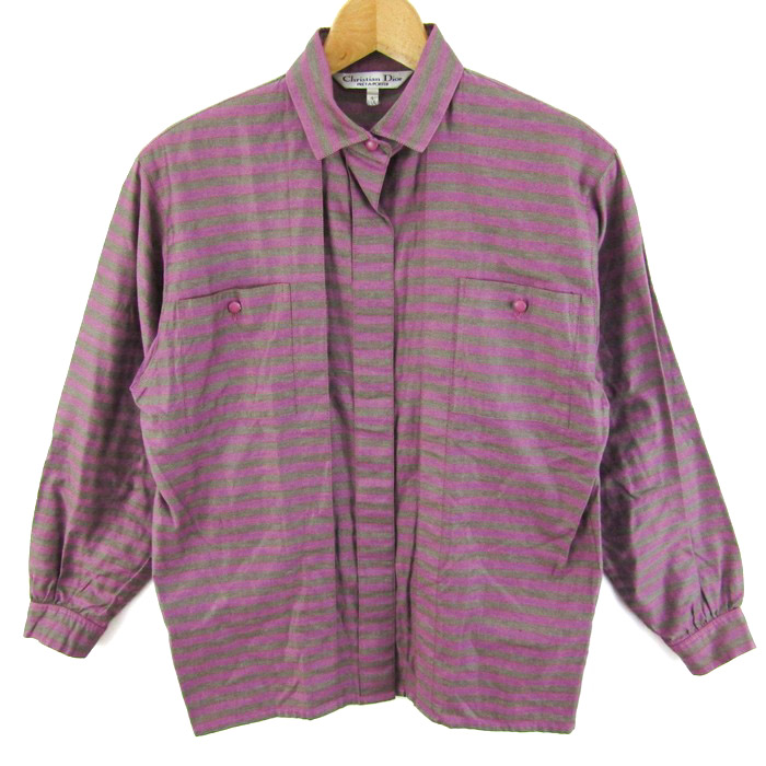 クリスチャンディオール 長袖シャツ コットン100% ブランド トップス  
